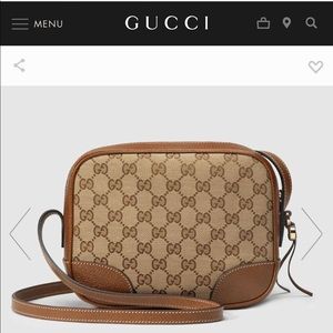 NWT ** Bree Original GG canvas mini messenger bag
